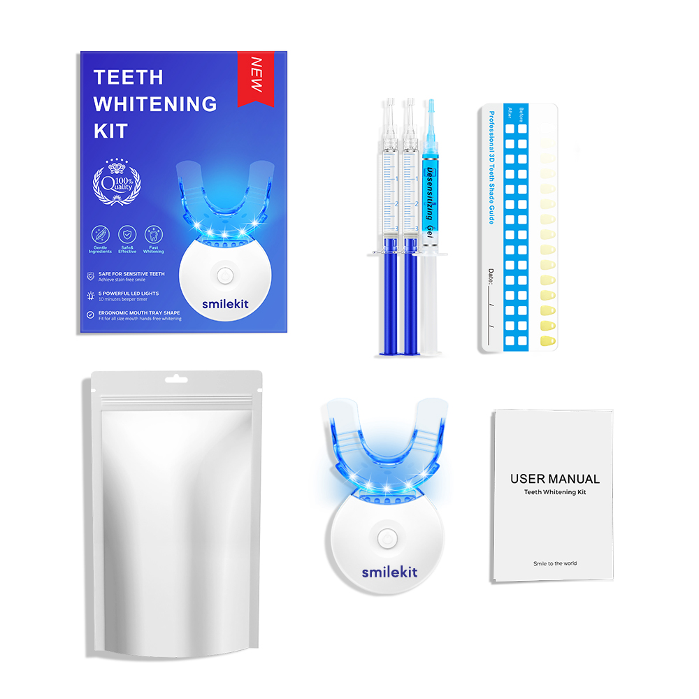 Teeth Whitening Kit - 5X LED L - đánh giá và giá Teeth Whitening Mouthwash